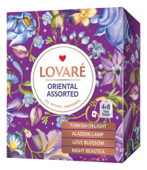 LOVARÉ Oriental Assorted coll. 64g (32 sáčků, kolekce čajů)