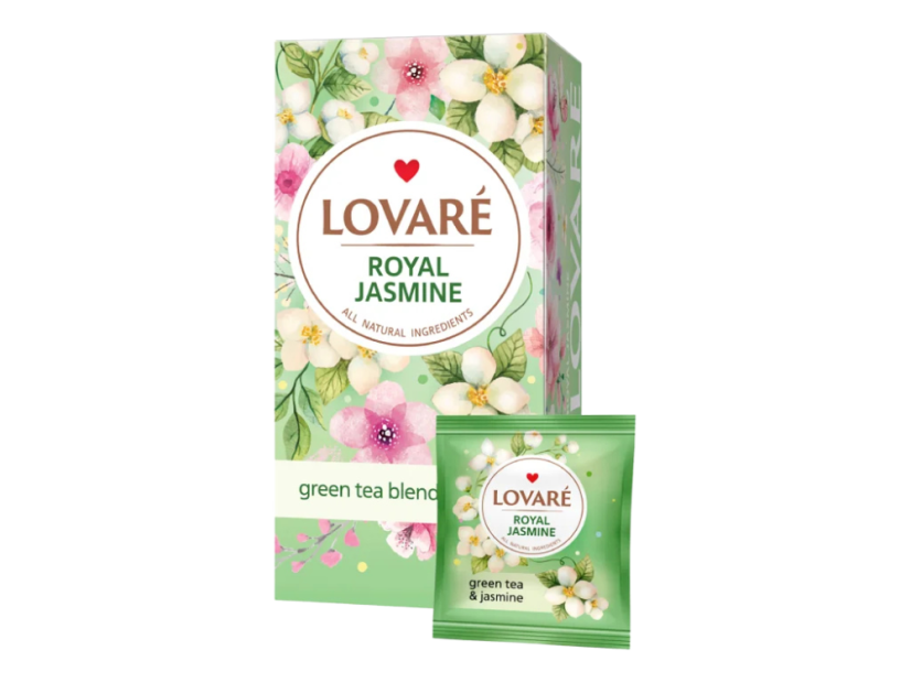 LOVARÉ Royal Jasmine Zelený čaj, 1,5 g × 24 sáčků LOVARÉ Royal Jasmine Zelený čaj, 1,5 g × 24 sáčků