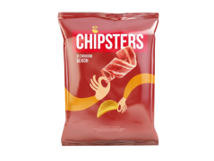 CHIPSTER’S Bramborové chipsy s příchutí „Slanina“