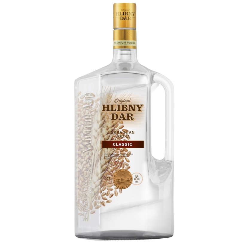 Vodka Hlibny Dar Classic 0,7l 40% - Objem: 1,75l