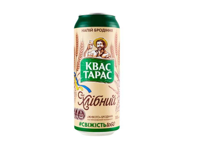 Kvas Taras Chlebový, plechovka 0,5l Kvas Taras Chlebový, plechovka 0,5l