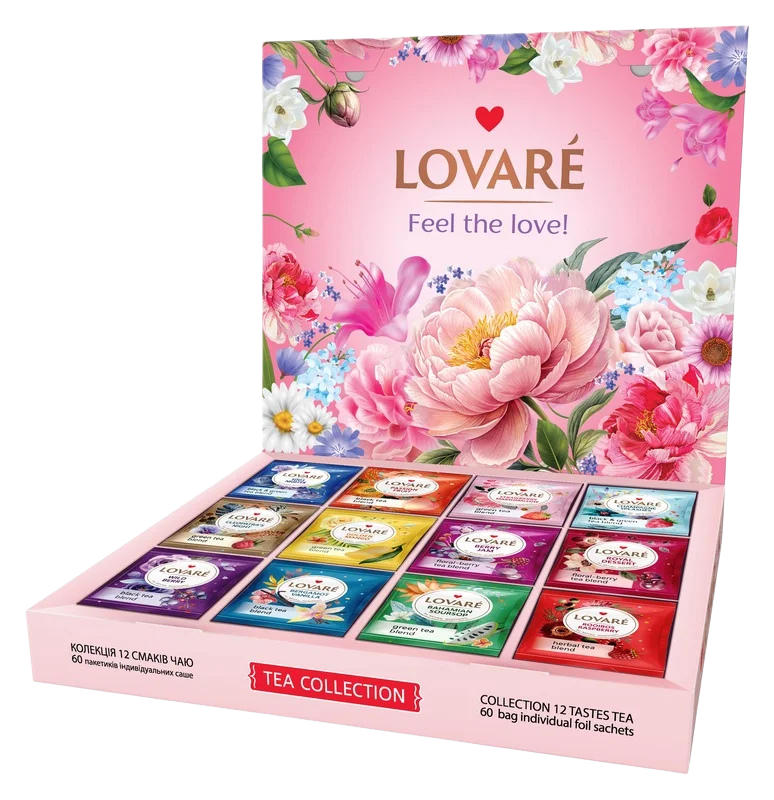 LOVARÉ Portfolio Tea coll.102,5g (60 sáčků, kolekce čajů)