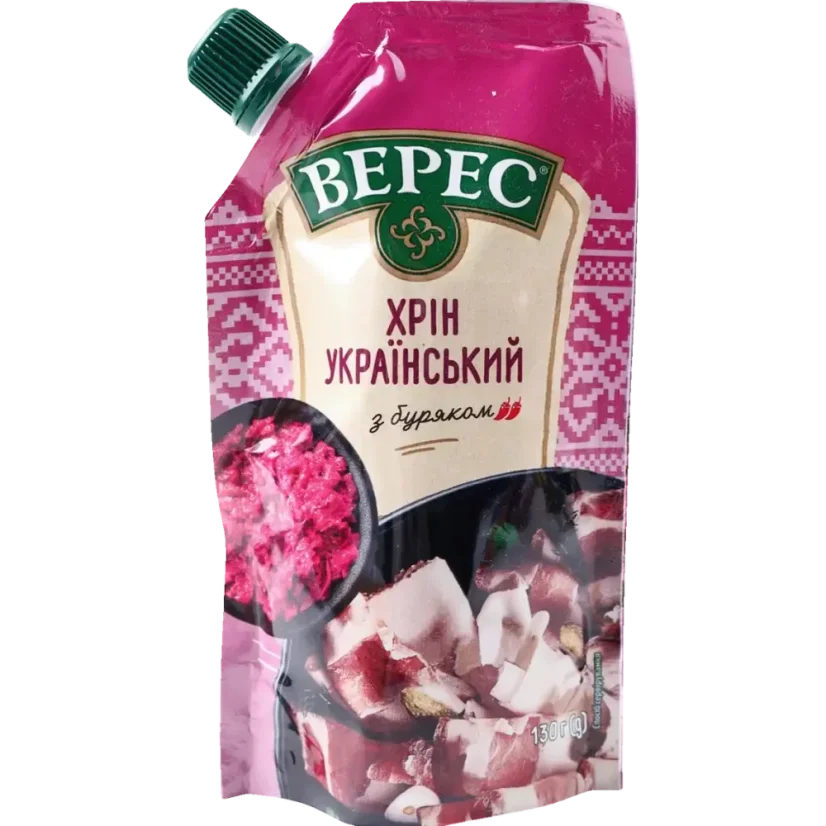 Veres Křen Ukrajinský s červenou řepou pálivý 130g