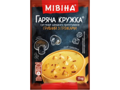 Mivina Horký hrnek – instantní krémová houbová polévka s krutony