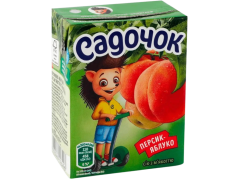 Broskvovo-jablečný nápoj Sadočok s dužinou