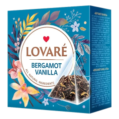 LOVARÉ Bergamot Vanilla 30g (15 pyramid, černý čaj)