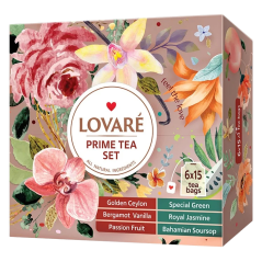 LOVARÉ Prime Tea Set 157,5g (90 sáčků, kolekce čajů)