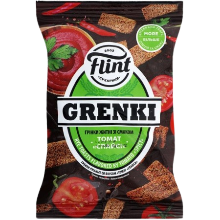 Flint Krutony s příchutí „Pikantní rajčata“ Flint Krutony s příchutí „Pikantní rajčata“