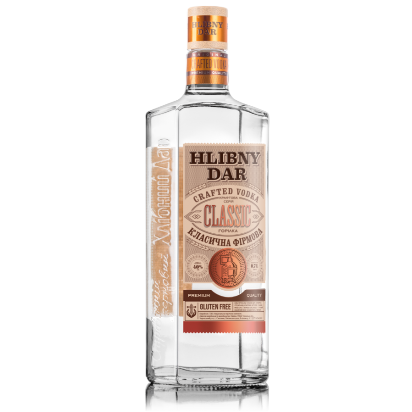 Vodka Hlibny Dar gluten free 0,7l 40%