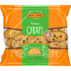Kyjivchlib Suchary „Kyjevské s rozinkami“, 260 g