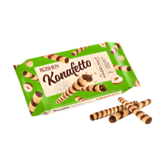 Oplatkové trubičky s ořechovou náplní Konafetto