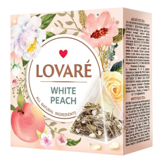 LOVARÉ White Peach 30g (15 pyramid, bílý čaj)
