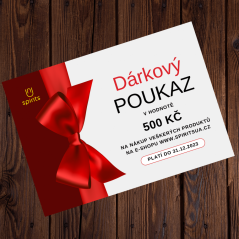Dárkový poukaz zaslaný e-mailem