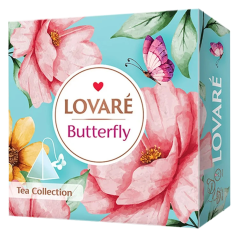 LOVARÉ Butterfly Tea coll. 90g (45 pyramid, kolekce čajů)