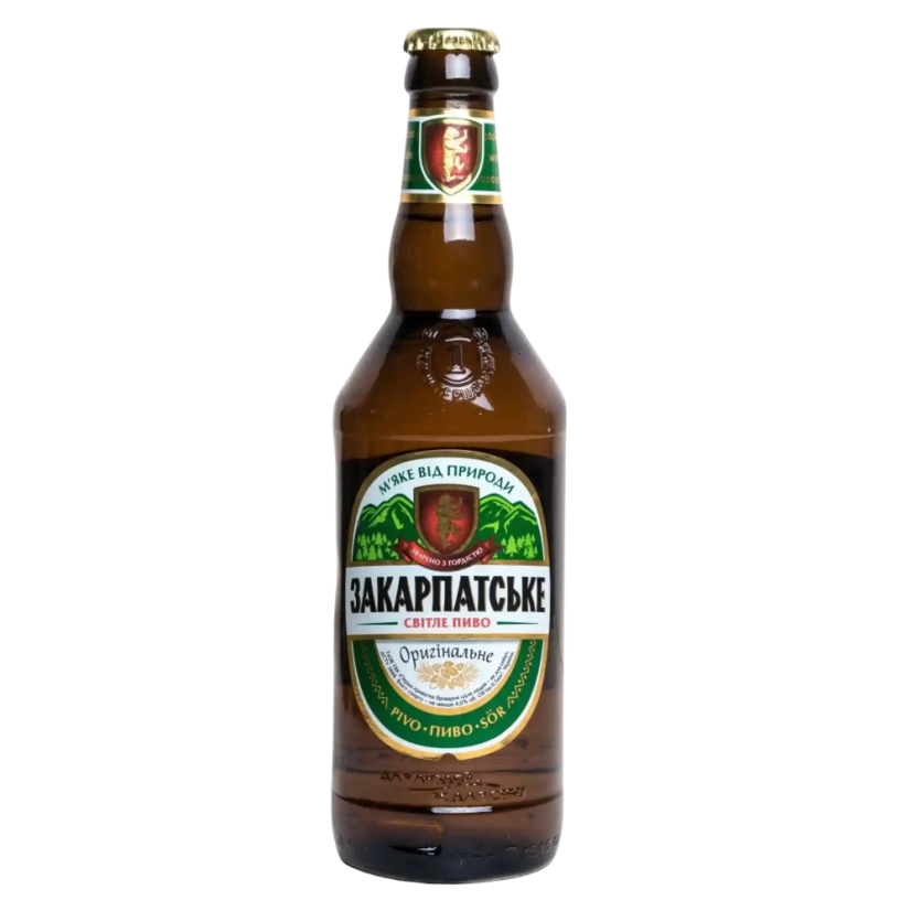 Zakarpatské originální pivo, PPB, alk. 4,1 %, 10° Zakarpatské originální pivo, PPB, alk. 4,1 %, 10°