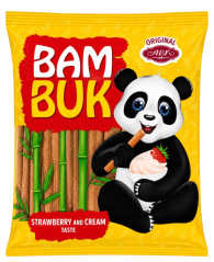 ABK "Bam-Buk s jahodovou příchutí", vícezrnné křehké tyčinky