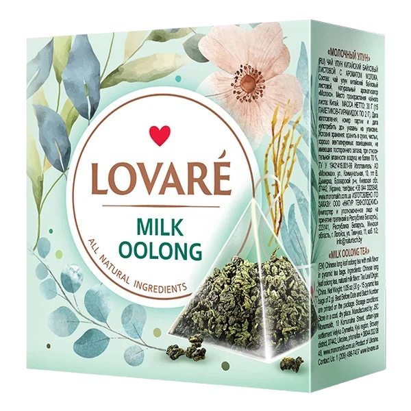 LOVARÉ Milk Oolong 30g (15 pyramid, oolong čaj)