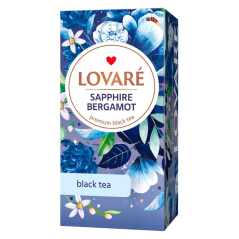 LOVARÉ Sapphire Bergamot 48g (24 sáčků, černý čaj)
