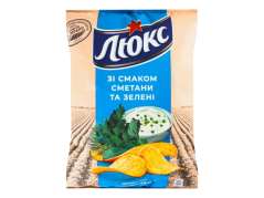 LUX Bramborové chipsy s příchutí zakysané smetany a bylinek