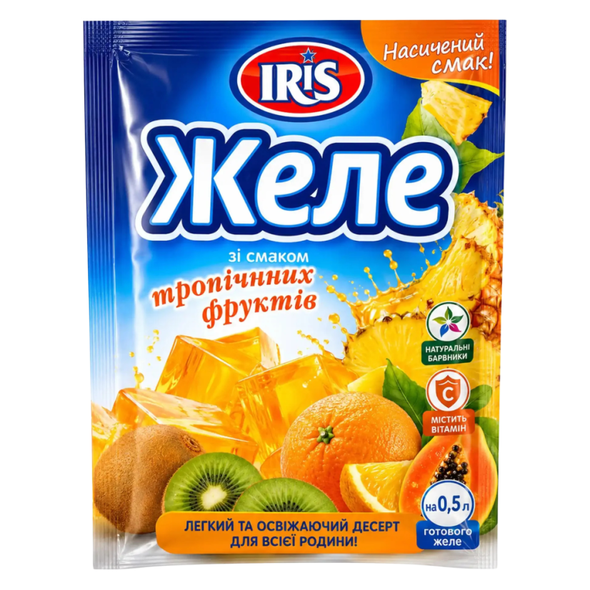 Iris „Tropické ovoce“, želé, 90 g