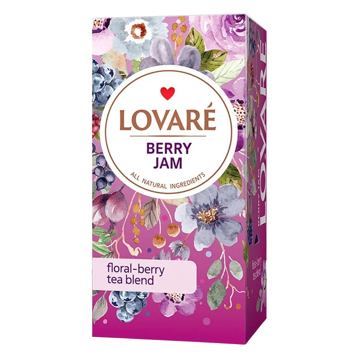 LOVARÉ Berry Jam 36g (24 sáčků, ovocno-bylinný čaj)