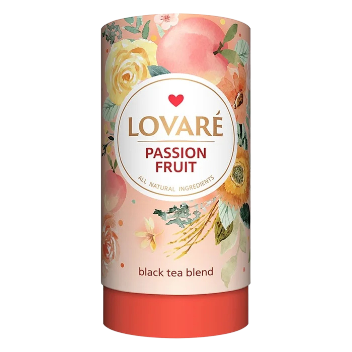 LOVARÉ Passion Fruit 80g (sypaný, černý čaj) LOVARÉ Passion Fruit 80g (sypaný, černý čaj)