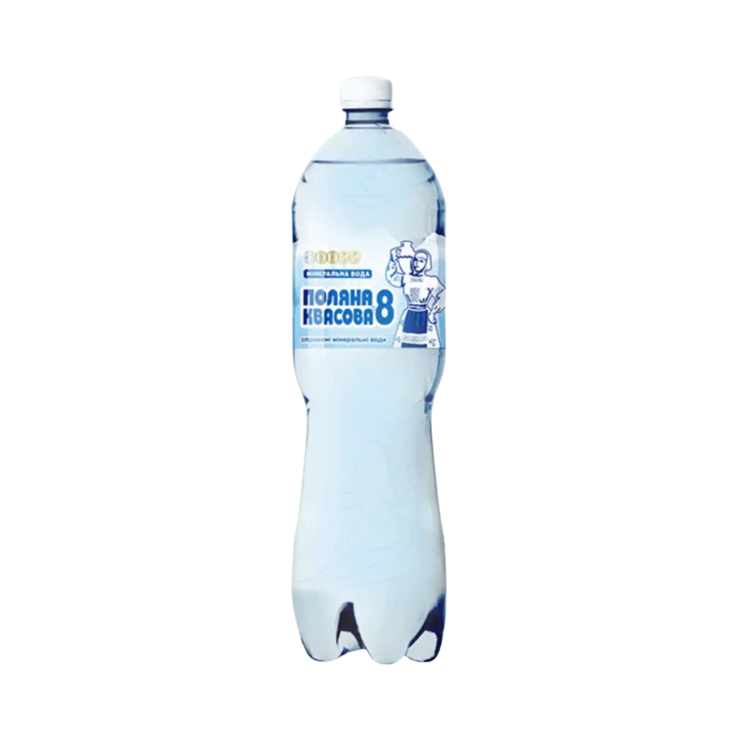 Poljana Kvasova 8, minerální voda perlivá, PET, 1,5 l
