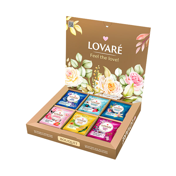 LOVARÉ GOLDEN Bouquet coll. 52,5g (30 sáčků, kolekce čajů)