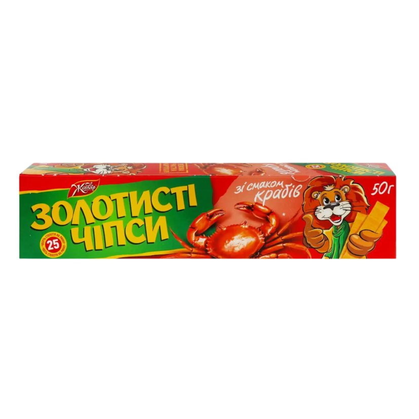 Jaivir Chipsy „Zlatavé“ s příchutí kraba Jaivir Chipsy „Zlatavé“ s příchutí kraba