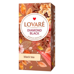 LOVARÉ Diamond Black 48g (24 sáčků, černý čaj)