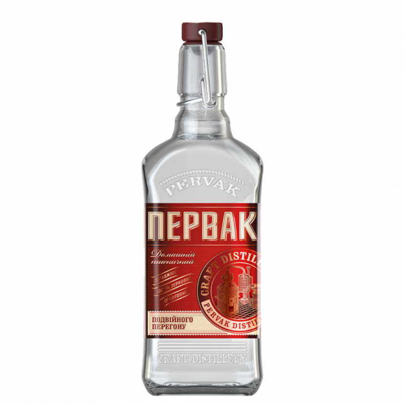 Vodka Pervak "Domácí Pšeničná" 40% - Objem: 0,5l Vodka Pervak "Domácí Pšeničná" 40% - Objem: 0,5l