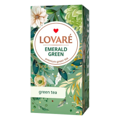 LOVARÉ Emerald Green 36g (24 sáčků, zelený čaj)