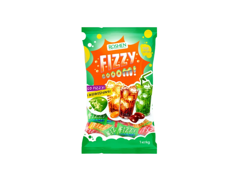 Bonbony ROSHEN Fizzy boom fruit Bonbony ROSHEN Fizzy boom fruit